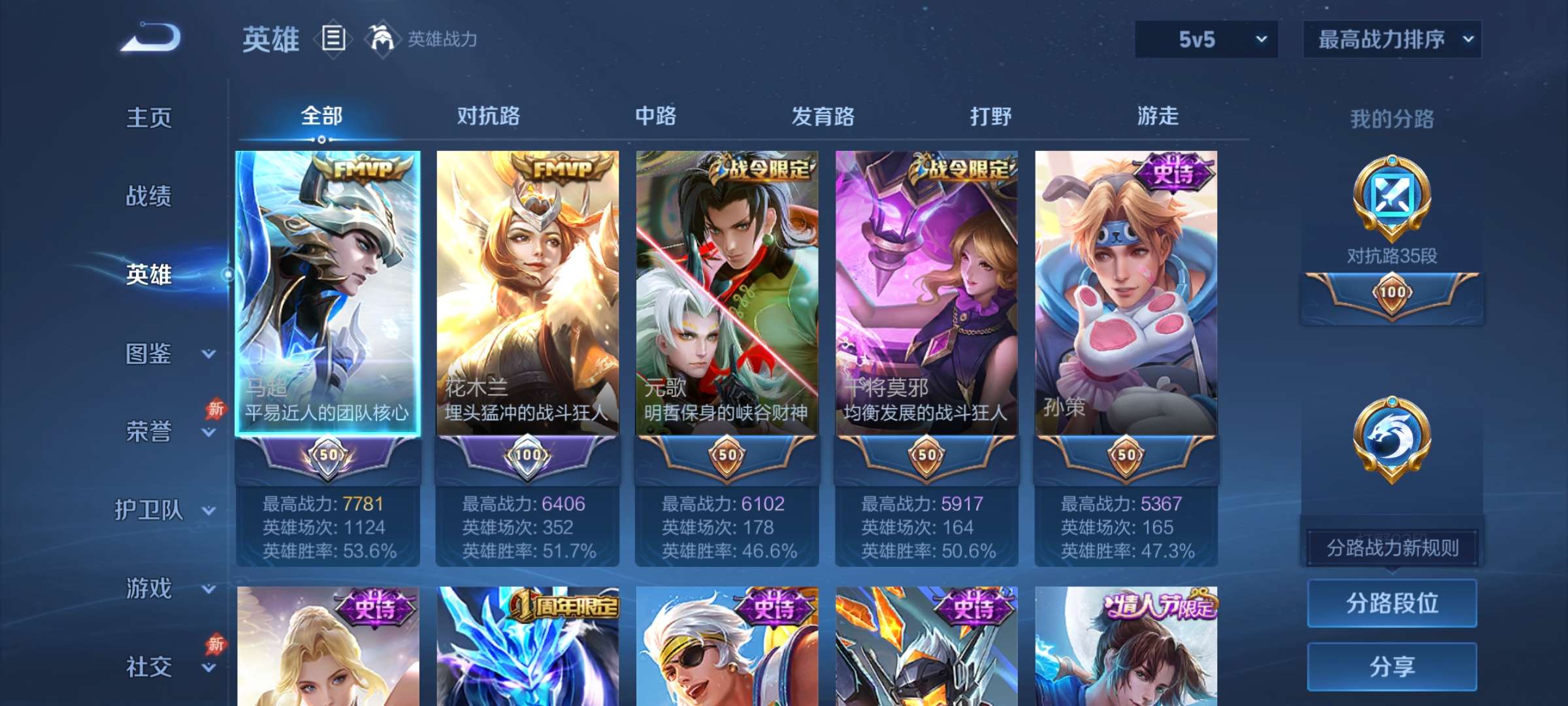 WZCMW4341078王者荣耀账号详情图5